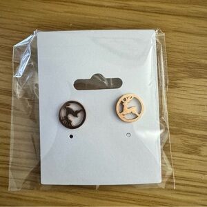 Animal Reindeer Silhouette Earrings